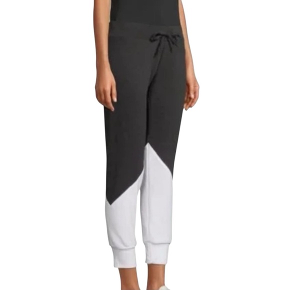 Aviator Nation Pants - Aviator Nation Glider Black & White Color Block Joggers Women’s Medium